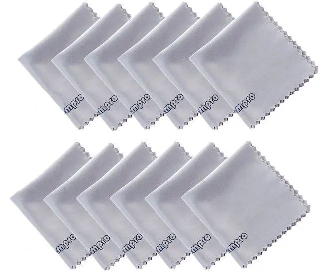 Main image of 12-Pack 4.75x4.75 Microfiber Cleaning Cloth for Lens & Screen | Cleaner for iPad, Camera Lens, Eyeglass, Glass, Cell Phone, Tablet, Laptop, LCD TV & Computer Screen, Monitor, Device Surface