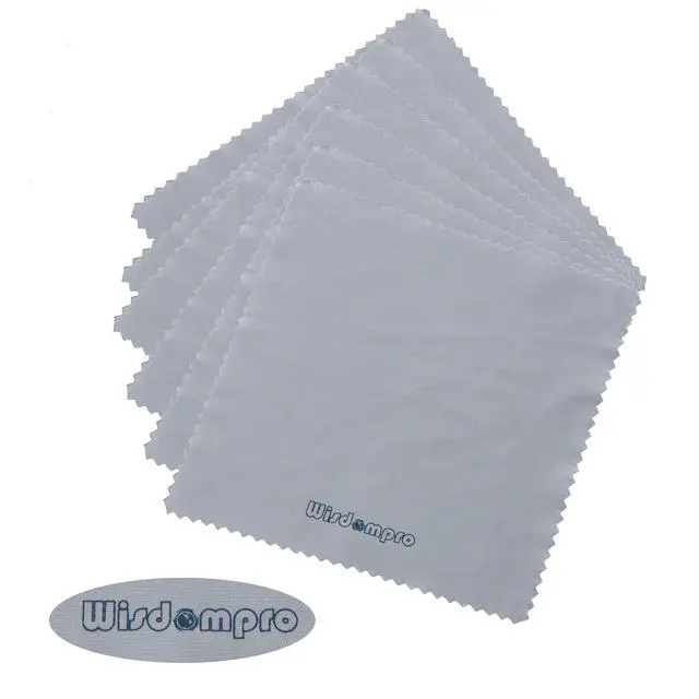 Alt view image 2 of 7 - 12-Pack 4.75x4.75 Microfiber Cleaning Cloth for Lens & Screen | Cleaner for iPad, Camera Lens, Eyeglass, Glass, Cell Phone, Tablet, Laptop, LCD TV & Computer Screen, Monitor, Device Surface