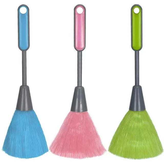 Main image of 3 Pack Fluffy Microfiber Delicate Kitchen Duster Laptop Keyboard Brush Computer Screen Cleaner Tool Mini Dusting Wand (Blue, Green, Pink)