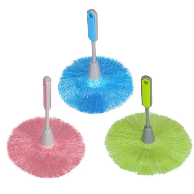 Alt view image 2 of 7 - 3 Pack Fluffy Microfiber Delicate Kitchen Duster Laptop Keyboard Brush Computer Screen Cleaner Tool Mini Dusting Wand (Blue, Green, Pink)
