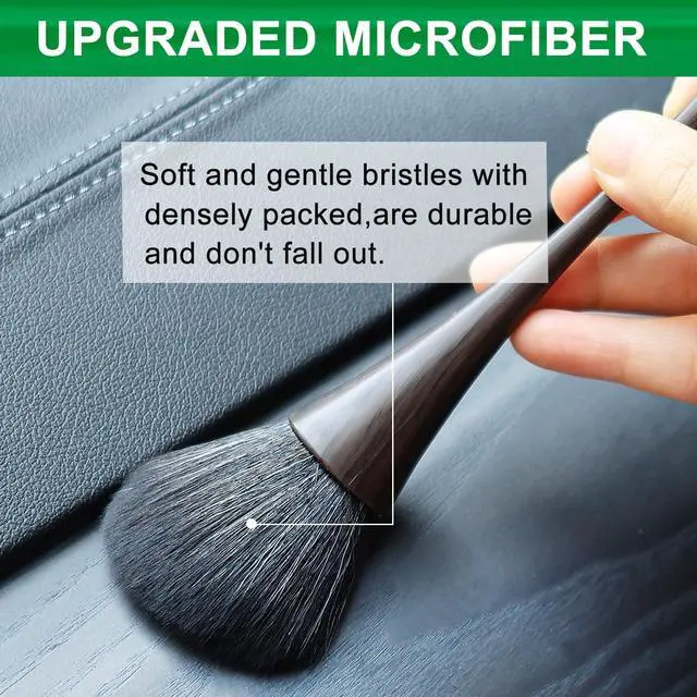 Alt view image 2 of 7 - 2 Pack Exquisite Dusting Brush Kit, Dust Brushes, Car Detailing Brush, Feather Duster Brush for Models, Craf, Collectibles,Computers, Digital Devices, Car Interior, Musical Instruments