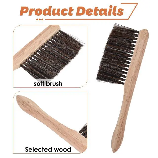 Alt view image 5 of 7 - 2 Pack Drafting Brush, Mini Dusting Brushes for Students | Soft Bristles, Drafting Supplies and Architecture Cleaning Tool, Horse Hair Drafting Brush