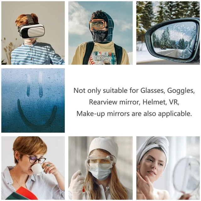 Alt view image 6 of 6 - Anti Fog Cloth for Eyeglasses, Microfiber Cleaning Cloth for Screen, Goggles and Ski Masks, Nano Technology, Reusable 700 Times, Safe on All Types of Lens Coating, Streak-Free (1 Pack)