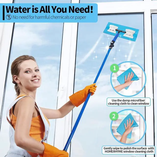 Alt view image 7 of 7 - Microfiber Glass Cleaning Cloth, 6 Pack Window Glass Cleaning Rags, Reusable Lint-Free Streak Free Polishing Cloth Wipes for Stainless Steel, Eyeglasses, Mirrors, Screens & Lenses,16"x14"