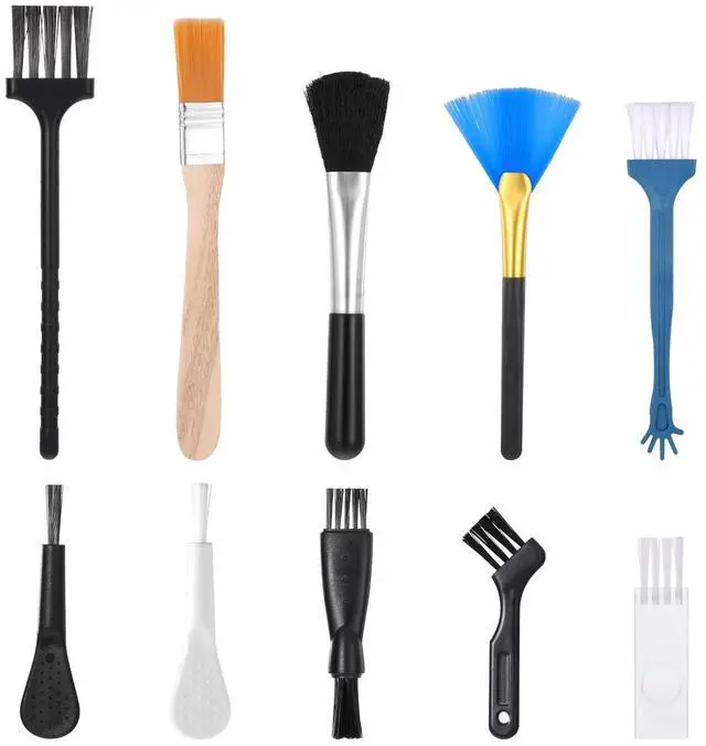 Main image of Keyboard Brush, 10 Pcs Mini Anti Static Brush Keyboard Cleaning Brushes Kit Nylon Dust Cleaning Brushes for Electronic Devices Computer Motherboard Fans Camera Small Space