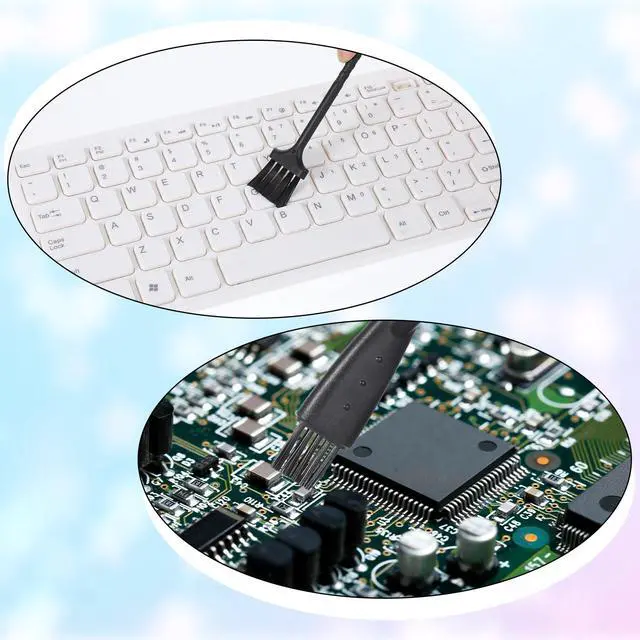 Alt view image 5 of 7 - Keyboard Brush, 10 Pcs Mini Anti Static Brush Keyboard Cleaning Brushes Kit Nylon Dust Cleaning Brushes for Electronic Devices Computer Motherboard Fans Camera Small Space