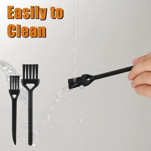 Alt view image 7 of 7 - 6 Pcs Mini Keyboard Cleaning Brushes Computer Brush Portable Cleaning Kit Antistatic Small Cleaner Multi-Function Brush Dust Clean Brushes for Camera Narrow Spaces (Black)