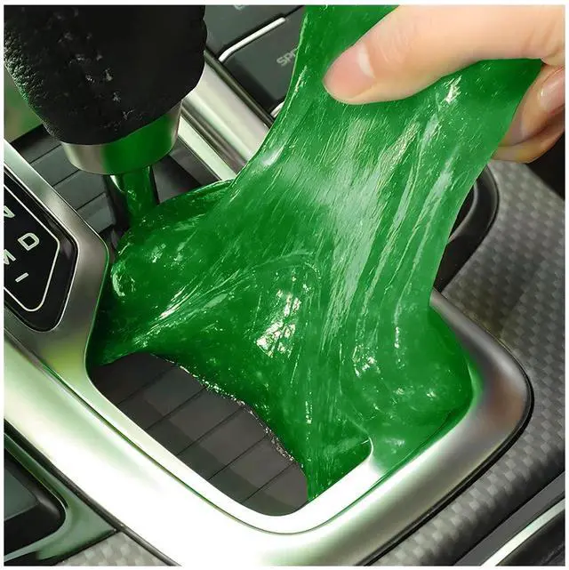 Main image of Car Cleaning Gel for Vents and Keyboards, Green | soft putty texture, lifts dust from narrow gaps, for car interiors PCs and cameras, car interior accessories