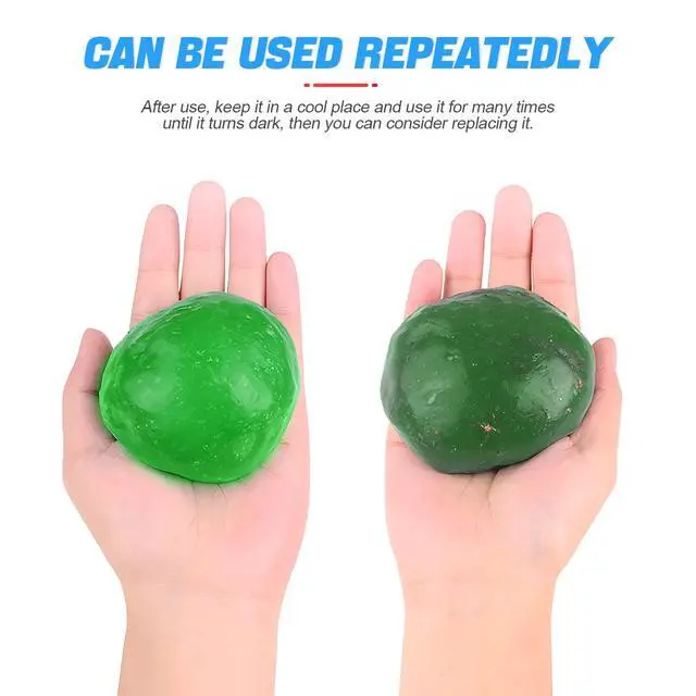 Alt view image 2 of 6 - Car Cleaning Gel for Vents and Keyboards, Green | soft putty texture, lifts dust from narrow gaps, for car interiors PCs and cameras, car interior accessories