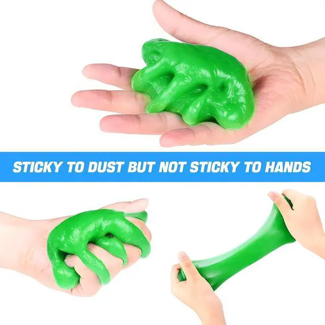 Alt view image 4 of 6 - Car Cleaning Gel for Vents and Keyboards, Green | soft putty texture, lifts dust from narrow gaps, for car interiors PCs and cameras, car interior accessories