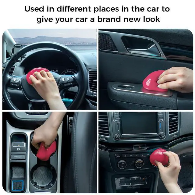 Alt view image 5 of 7 - Cleaning Gel for Car Universal Gel Cleaner Auto Detailing Car Vent Keyboard Cleaning Putty Car Interior Cleaner Dashboard Dust Remover Putty Auto Duster Cleaning Kit 160G