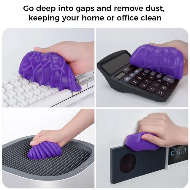 Alt view image 3 of 7 - Cleaning Gel for Car Universal Gel Cleaner Auto Detailing Car Vent Keyboard Cleaning Putty Car Interior Cleaner Dashboard Dust Remover Putty Auto Duster Cleaning Kit 160G