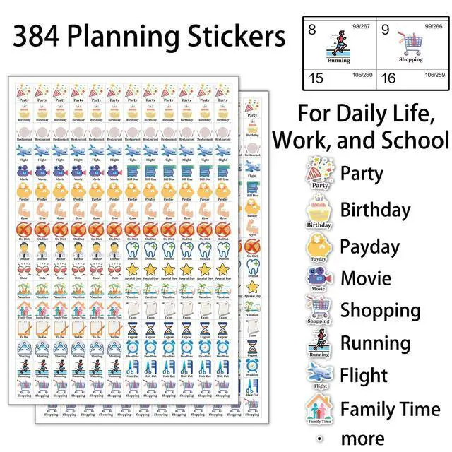 Alt view image 4 of 7 - Small Desk Calendar 2026-2027Standing Desktop CalendarJUL 2026-JUN 2027 | Academic Year, 8" x 6", Monthly Desk Calendar, Spiral Bound, Standing Flip Design, Stickers Included, Home Office School Use