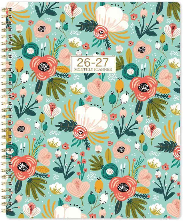 Main image of 2026-2027 Monthly Planner - 18 Month Calendar, Jul. 2026 to Dec. 2027 | 8.5" x 11", Academic Planner 2026-2027, Monthly Planner for School & Office, with Tabs, Inner Pocket, Floral