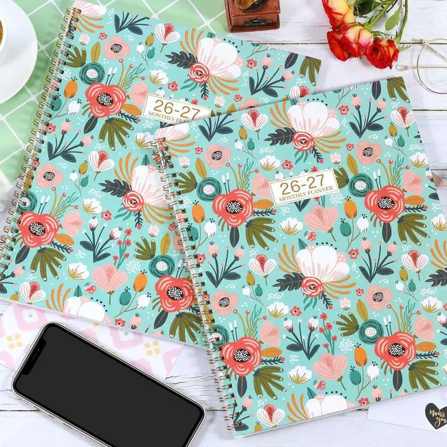 Alt view image 7 of 7 - 2026-2027 Monthly Planner - 18 Month Calendar, Jul. 2026 to Dec. 2027 | 8.5" x 11", Academic Planner 2026-2027, Monthly Planner for School & Office, with Tabs, Inner Pocket, Floral
