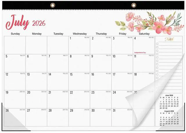 Main image of Desk Calendar 2026-2027, Jul 2026-Dec 2027, 18-Month, 17" x 12" Large | Desktop & Wall Monthly Calendar for Home School Office