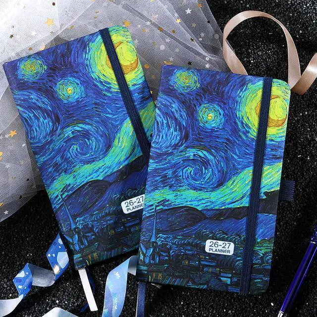 Alt view image 2 of 7 - 2026-2027 Pocket Planner/Calendar - 2026-2027 Calendar Weekly and Monthly from July 2026 - June 2027 with Spreads, 3.8" x 6.3", Pen Holder, Inner Pocket, Elastic Closure