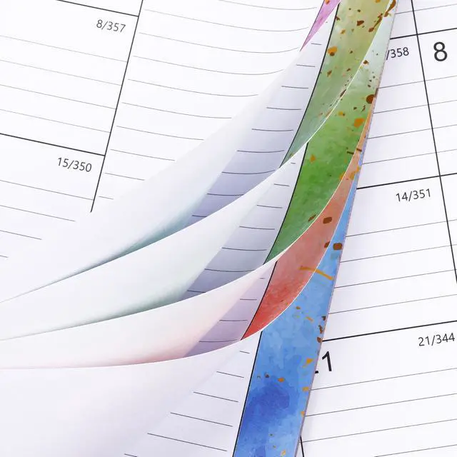 Alt view image 7 of 7 - 2026-2027 Desk Calendar - Large Desk Calendar 2026-2027, 17" x 12" | Jul. 2026 - Dec. 2027, 18 Months Desktop Calendar with Desk Pad, To-do List & Notes for Organizing - Colorful Waterink