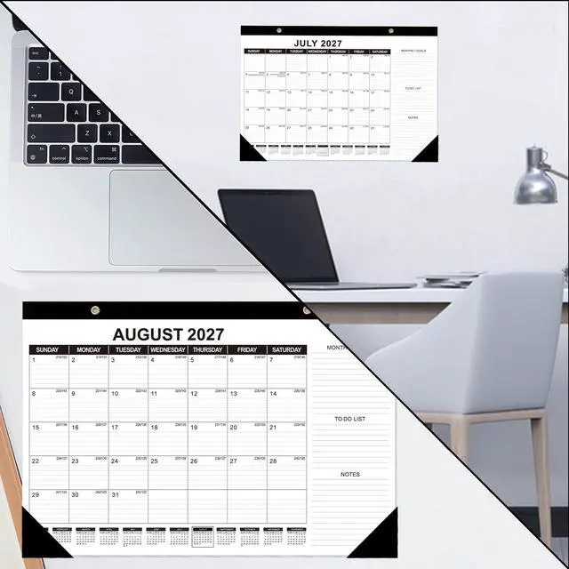 Alt view image 5 of 7 - Desk Calendar 2026-2027, 19 Months Jun 2026 - Dec 2027, 17"x11.5" | Desktop Planner with Julian Date, Monthly Goals, Academic To-Do List, for Home, Office, School & Teachers