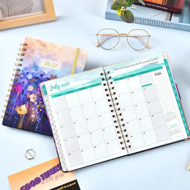 Alt view image 2 of 7 - 2026-2027 Planner - Planner Daily Weekly and Monthly 2026-2027 | July 2026 - June 2027, 6.3 × 8.4, 12 Monthly Tabs, Inner Pocket, Hardcover, Perfect for Organization