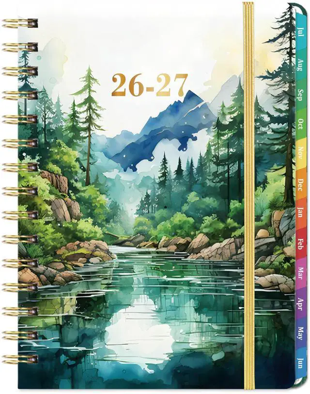 Main image of Planner 2026-2027 - 2026-2027 Planner Weekly and Monthly | July 2026 - June 2027, Tabs, Elastic Closure, Inner Pocket, Academic Planner for School Office Supplies, 6.3" x8.4"