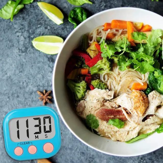 Alt view image 6 of 7 - Digital Kitchen Timers for Cooking, Timer for Kids 2 Pack Blue | Big Digits, Loud Alarm, Strong Magnetic, Large Screen, Count Down/Up, Classroom Timers for Teacher Supplies