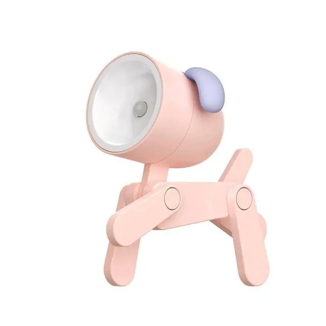 Alt view image 2 of 5 - Cute Night Light for Kids, Adorable Mini Led Table Desk Lamp, Decorative Lamp Nightstand, Animal Pet Nightlights, Christmas Decorate Birthday Gifts for Children, Students (1 x Pink Dog)