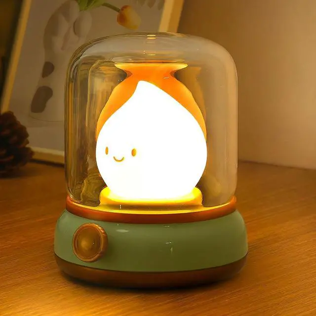 Main image of Ghost Campfire Night Light, Small Cute Desk Lamp, Dimmable Cordless Bedside Table Lamp, 2 Modes Rechargebale Battery Oprated Warm Night Light for Bedroom/Kids/Baby Nursery, Vintage Ambient Lighting