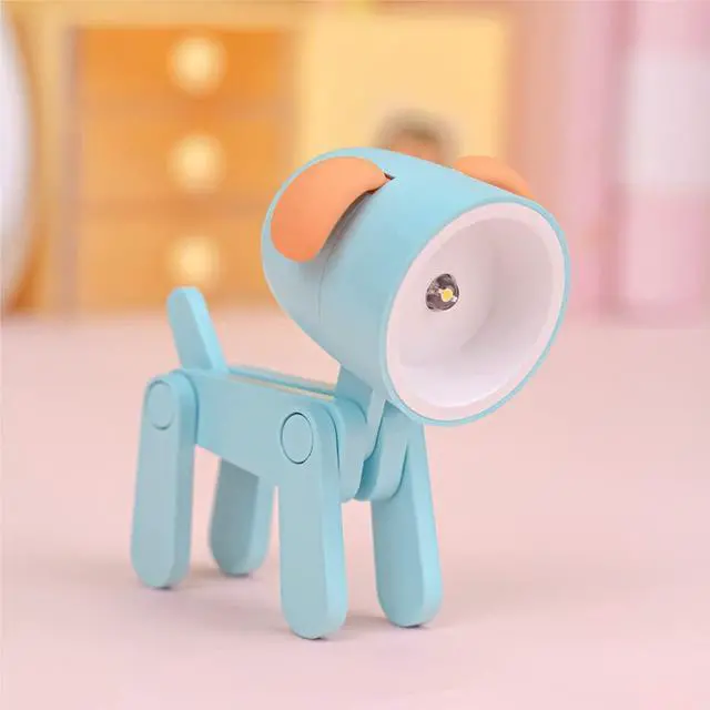 Main image of Cute Night Light for Kids, Adorable Mini Led Table Desk Lamp, Decorative Lamp Nightstand, Animal Pet Nightlights, Christmas Decorate Birthday Gifts for Children, Students (1 x Blue Dog)