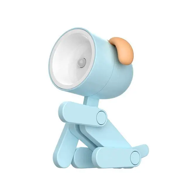 Alt view image 2 of 6 - Cute Night Light for Kids, Adorable Mini Led Table Desk Lamp, Decorative Lamp Nightstand, Animal Pet Nightlights, Christmas Decorate Birthday Gifts for Children, Students (1 x Blue Dog)