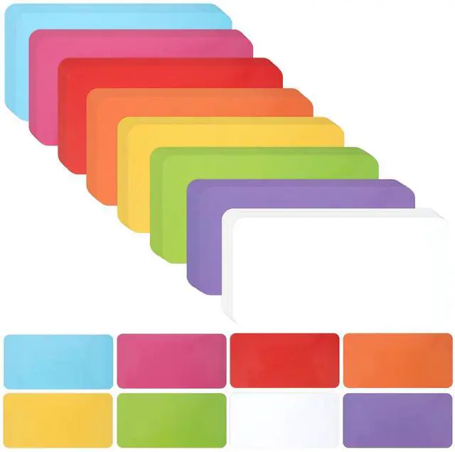 Main image of 32 Pcs Dry Erase Magnetic Labels, 4.2" x 2.1" 8 Colors | Reusable Writable Magnetic Name Tags Magnetic Label Stickers for Whiteboard, Refrigerator, Locker Classroom Office Home