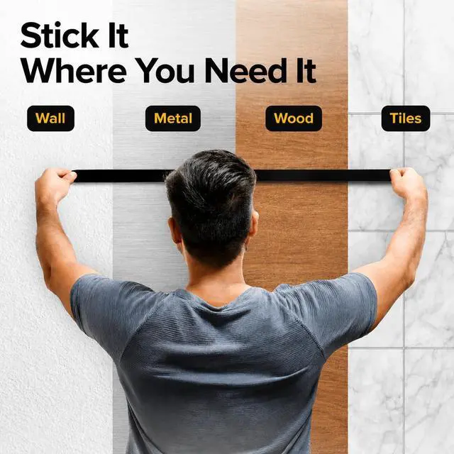 Alt view image 5 of 7 - Super Sticky Magnetic Tape for DIY & Crafts, 10ft x 1/2in (3m x 1.25cm) | Strong Magnet Strip, Adhesive Backing, Easy to Cut & Mount, For Fridges, Whiteboards & More