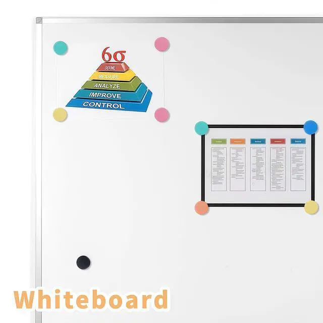 Alt view image 6 of 6 - Fridge Magnets, 20 Pack 10 Colors Small Strong Round for Whiteboard | Heavy Duty Mini Cute Funny Refrigerator Magnets for Whiteboard, Crafts, Locker, Kitchen, School, Classroom, Office&Home Decor