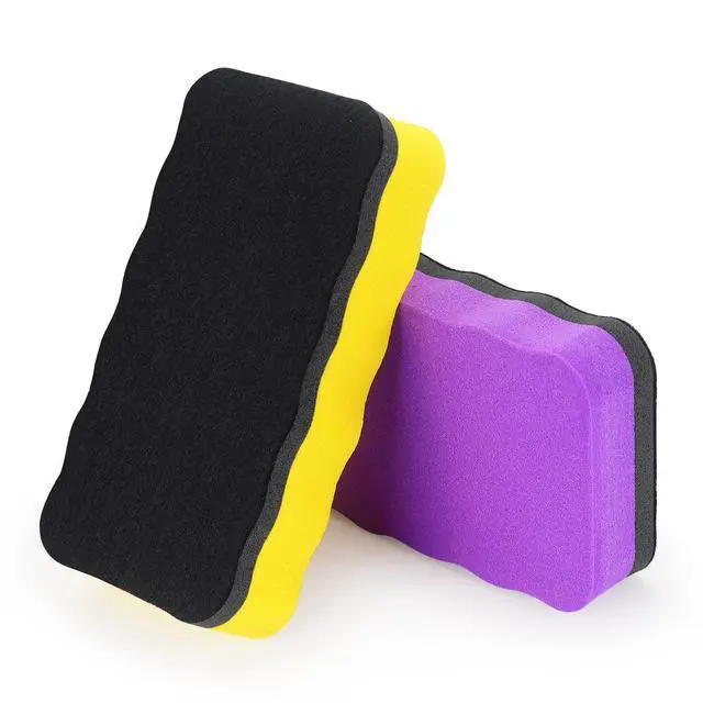Alt view image 3 of 7 - 6 Pack Magnetic Dry Eraser Erasers 4.2'' x 2.2'', Wavy | Dry Erasers for White Board, Whiteboard Erasers for Kids Classroom
