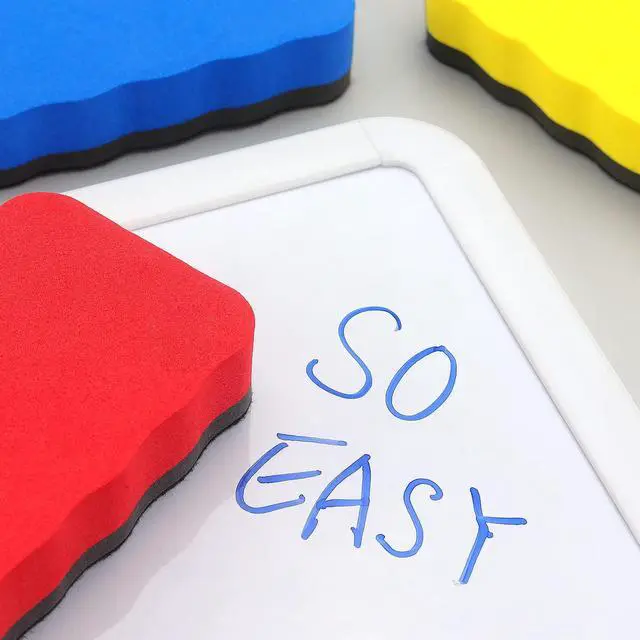 Alt view image 6 of 7 - 6 Pack Magnetic Dry Eraser Erasers 4.2'' x 2.2'', Wavy | Dry Erasers for White Board, Whiteboard Erasers for Kids Classroom