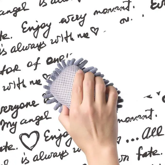 Alt view image 4 of 7 - 4 Pieces Dry Erase Eraser, Microfiber Whiteboard Eraser | Dry Eraser Board Eraser for Chalk, Classroom Teacher Supplies, Home and Office, Blue, Grey, Pink