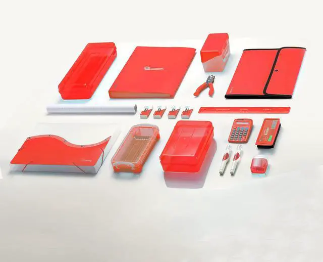 Alt view image 7 of 7 - Calculator Red, Basic Small Solar and Battery Operated, Large Display Four Function, Auto Powered Handheld Calculator School and Kids Available in Green, Blue, Purple, Grey, Pink, 1 PK