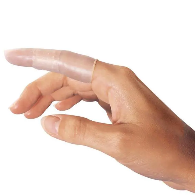 Alt view image 3 of 6 - First Aid Finger Cots, Protect Finger During Healing, Cover Cuts & Injuries, Durable & Comfortable Barrier Gloves for Wound Care and Hygiene, Disposable, Latex, 36 Count