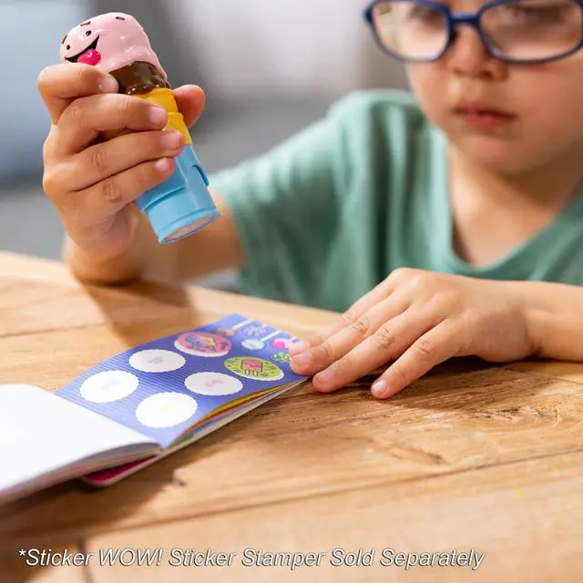 Alt view image 6 of 7 - Sticker Wow! Mini Activity Pad and 200+ Refill Stickers for Sticker Stamper Arts and Crafts Fidget Toy Collectibles Assorted Favorite Things Stickers - FSC-Certified