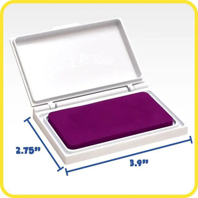 Alt view image 4 of 7 - Washable Stamp Pad for Kids, Pink | Non-Toxic Ink Pad for Stamps, Fade Resistant, Decorate Scrapbooks, Posters and Cards