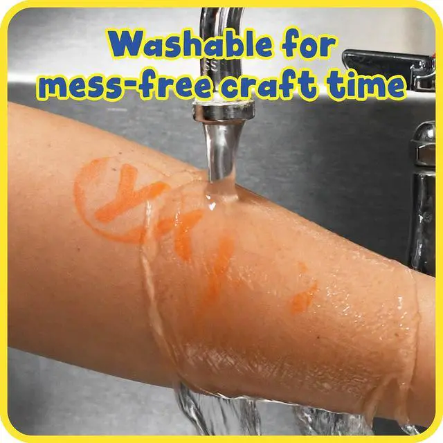 Alt view image 7 of 7 - Washable Stamp Pad for Kids, Orange | Non Toxic Ink Pad for Stamps, Fade Resistant, Decorate Scrapbooks, Posters and Cards