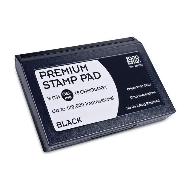 Alt view image 2 of 2 - 2000 Plus® Gel Stamp Pad, 2-3/4" x 4-1/4", Black (030253)