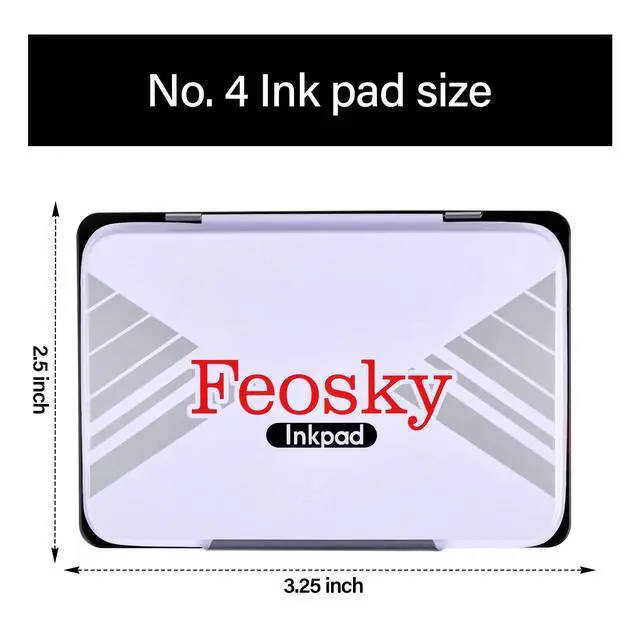 Alt view image 2 of 7 - Ink Pads for Rubber Stamps Small Size 3-1/4" by 2-1/2" inches.(Black)