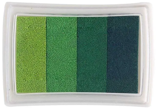 Main image of Stamp Ink Pads for Paper Wood Fabric for Finger Paiting Printing (Green)