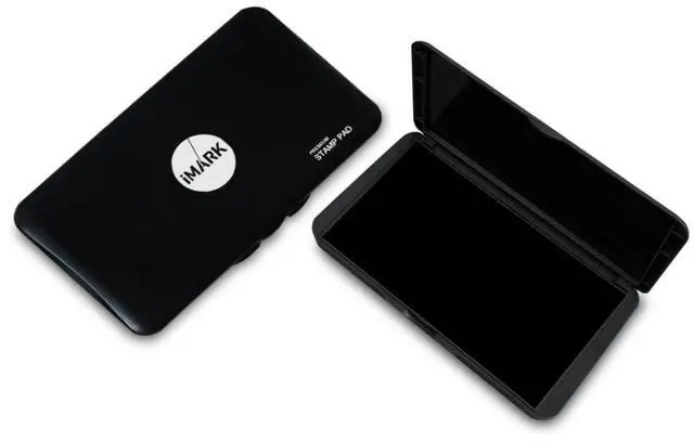 Main image of Large Stamp Pad, Premium Quality Felt Pad, 3.45 x 6.20, Lightweight (Black)