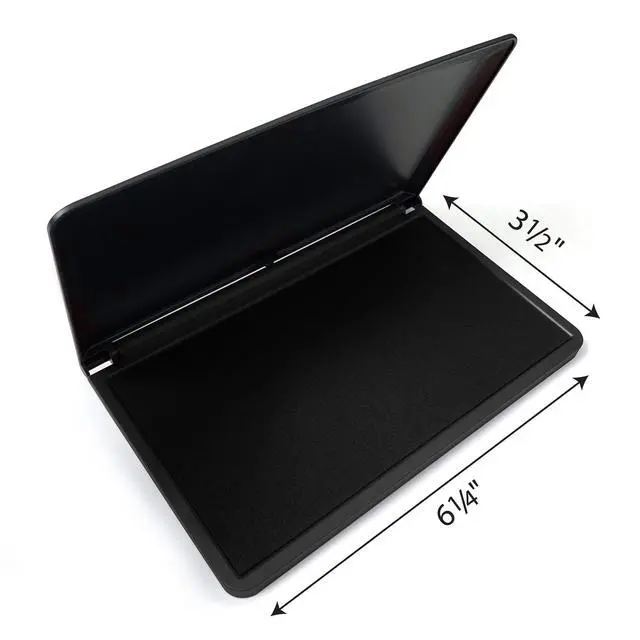 Alt view image 3 of 6 - Stamp Pad, Size No.2, 6-1/4" x 3-1/4"D, Black