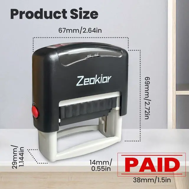 Alt view image 5 of 7 - Copy Stamp Self Inking Rubber Stamp, Copy Stampers for Business, Office | Copy Stamp for Accounting, Bookkeeping, Coding, Legal, Notary, Work, Ordering, Inventory Stamps, Red Ink