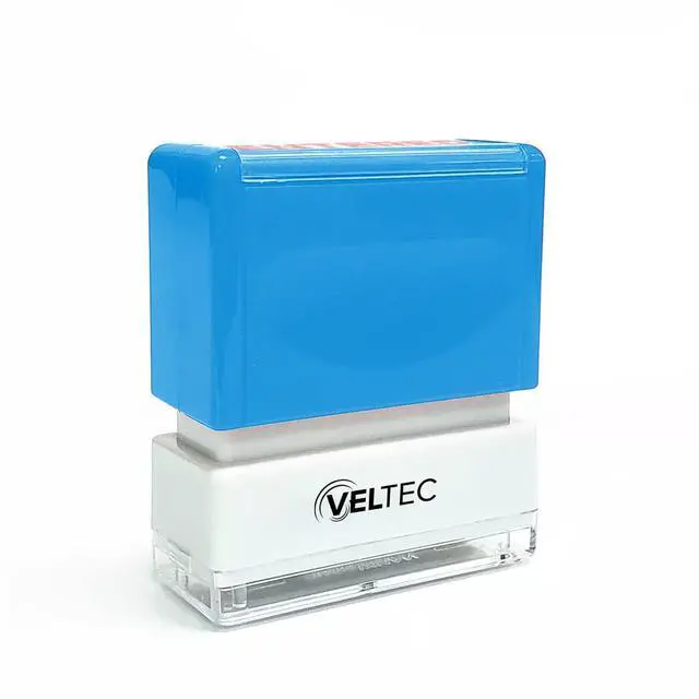 Alt view image 3 of 3 - Premium Pre-Inked Message Stamp, Red Ink (Completed)