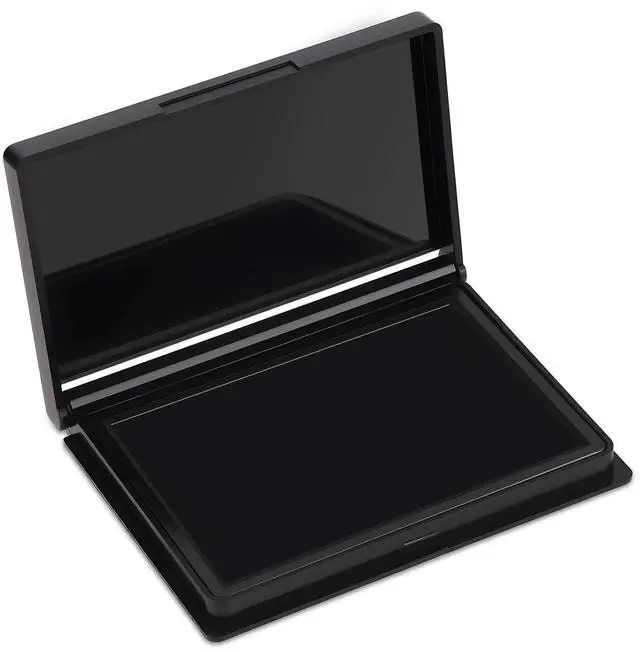 Main image of Black Ink Pad, 4 x 2.5 Inch Felt Stamp Pad for Crafts & Office | 4 x 2.5 Inch Size, Rich Black Ink, Soft Felt Surface, Clear Stamp Impressions, Works with Rubber & Clear Stamps