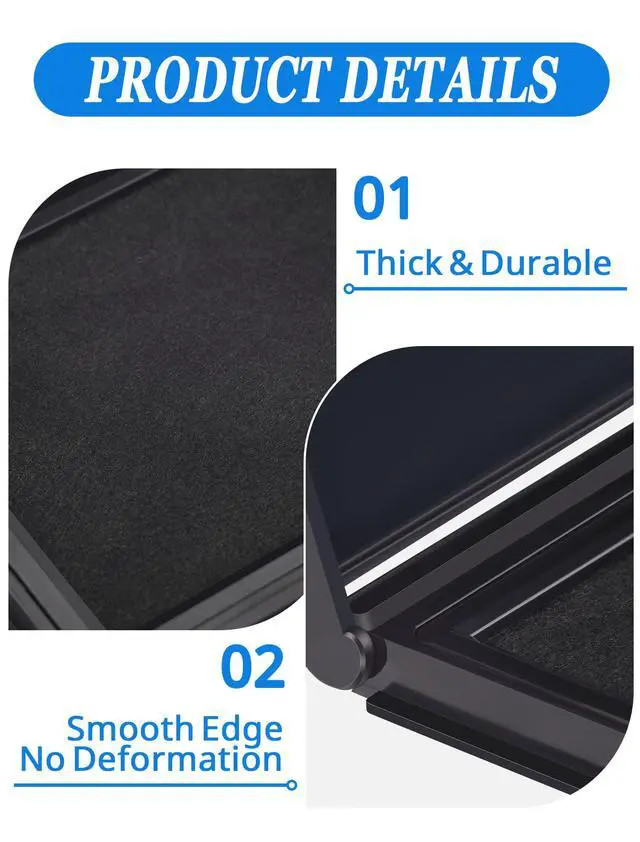 Alt view image 4 of 6 - Black Ink Pad, 4 x 2.5 Inch Felt Stamp Pad for Crafts & Office | 4 x 2.5 Inch Size, Rich Black Ink, Soft Felt Surface, Clear Stamp Impressions, Works with Rubber & Clear Stamps